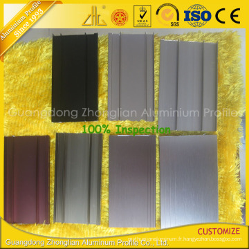 Profilé en aluminium de plancher de remorque d&#39;aluminium d&#39;extrusion d&#39;OIN 9001